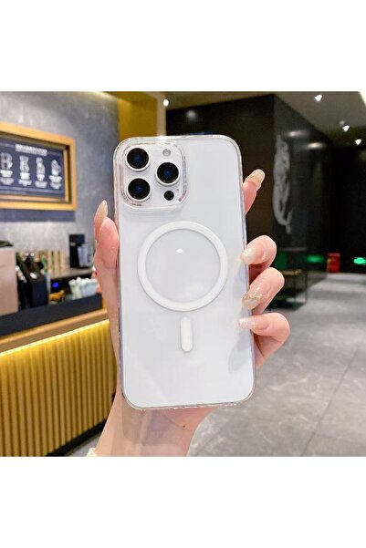 IPhone 16 Pro Max Case Wireless True MagSafe Supported Hard Transparent Cover No Wrap Speaker Filter