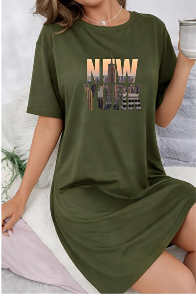 HOFFNUNG Tricou unisex cu mânecă scurtă, guler rotund, NEW YORK, culoare uni,...