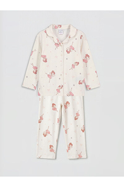 LC Waikiki Özmarka Nova Sezona Košulja kragna Set Pidžama za Devojčice