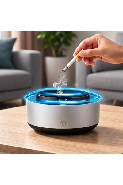 MODALITE Scrumiera electrica, cu aspiratie, purificator de aer si odorizant p...