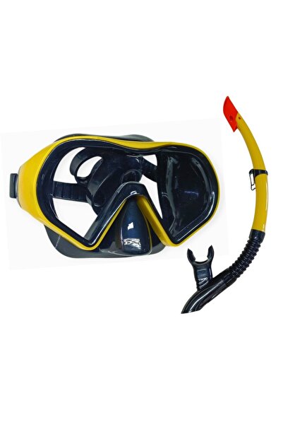 doremodam قناع الغوص ستار دايفينج وأنبوب التنفس للبالغين - 51712-YELLOW (Lisi...