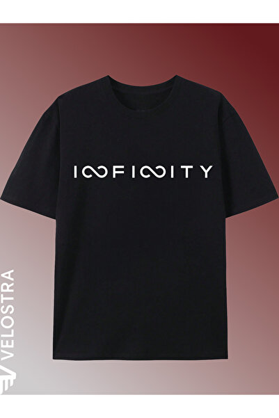 Velostra تي شيرت إنفينيتي بي مطبوع للجنسين للرجال والنساء، مقاس كبير، مريح لل...