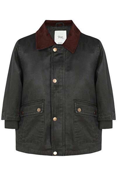 Civil Boys Σετ Γιακάς πουκαμίσου παλτών για ηλικίες 6-9 ετών - Χακί για ηλικί...