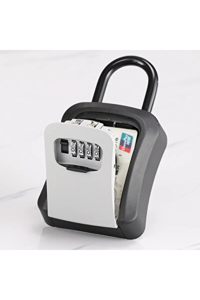 Choice1 Grey plastic 4 Digit Code Box Free Installation Outdoor Password Key ...