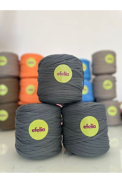 Leila shop خيط قطني ممشط منسوج من أنثراسايت - (600-650 جرام) قطعة واحدة