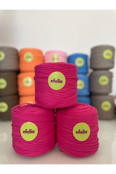 Leila shop خيط تريكو قطني ممشط فوشيا - (600-650 جرام) حقيبة قطعة