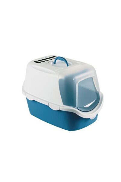 Stefanplast Cathy Easy Clean Kapalı Kedi Tuvaleti Mavi