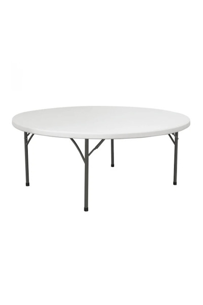Generic Masa rotunda blat intreg - picioare pliabile pentru evenimente,gradin...
