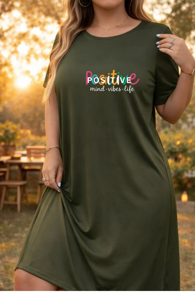 HOFFNUNG Unisex Short Sleeve Round Neck Positive Solid Color Long Tshirt