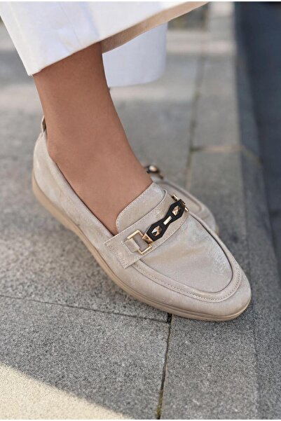I Love Shoes Torel Γυναικείο Loafer Μπεζ Σατέν