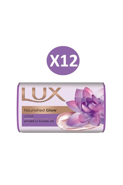 LUX صابون صلب مغذي ومشرق 100 جرام 12 قطعة