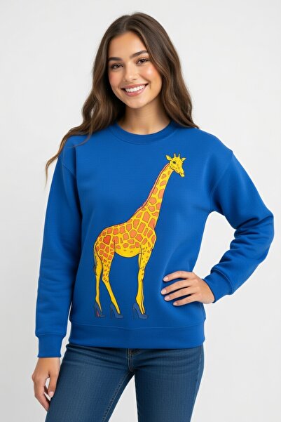 Rabona Fashion Fashion Hunter Giraffe – Heeled Design Sweatshirt / Hoodie (Op...
