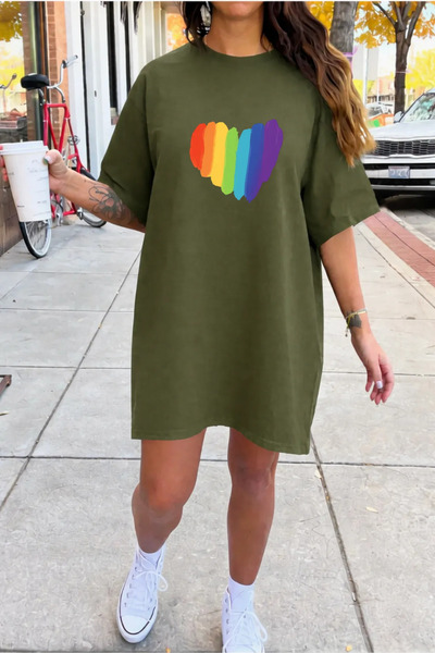 HOFFNUNG UNISEX κοντομάνικο μπλουζάκι με στρογγυλή λαιμόκοψη, με χρωματιστή κ...