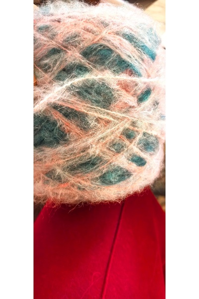 bymila خيط حياكة يدوي من الموهير متغير اللون 200 جرام