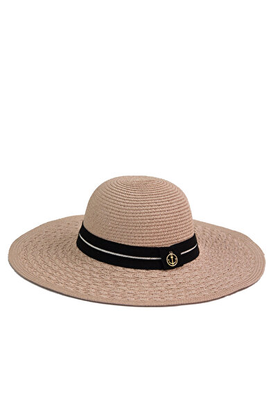 Bay Şapkacı قبعة نسائية مخططة بحافة واسعة 1928