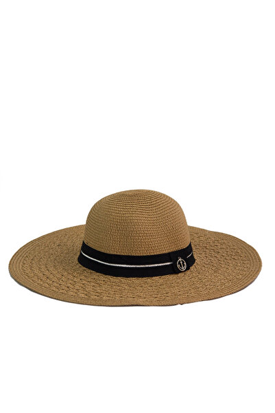 Bay Şapkacı قبعة نسائية مخططة بحافة واسعة 1928