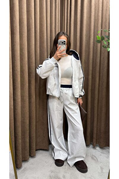 Maysa Gray hooded tracksuit set