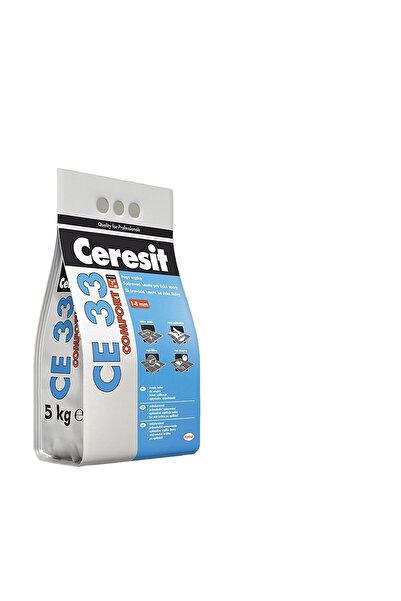 Ceresit Chit pentru plăci și pereți CE 33 Gri 5 kg, pentru rosturi 0-8 mm, in...