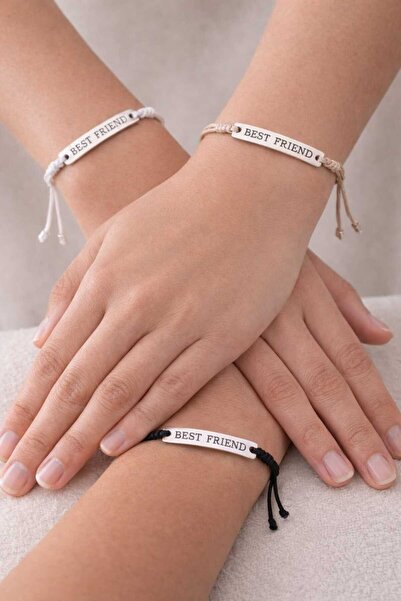 NoNameStore7 Set 3 bratari reglabile, BEST FRIEND, prieteni, BFF, Snur multic...