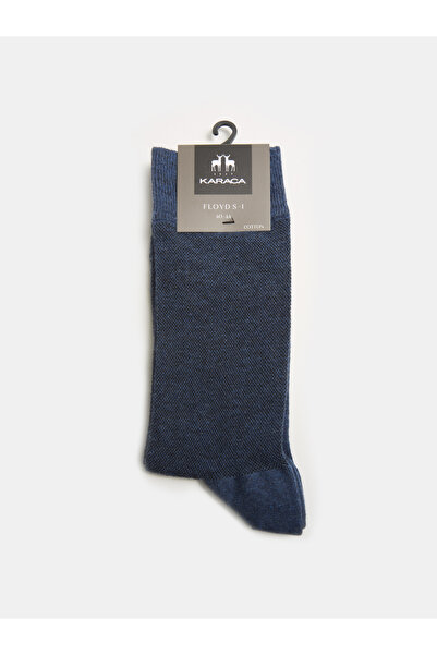 Karaca İndigo Pamuk Karışımlı Desenli Çorap