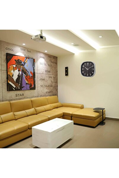 Leyaton Chrome 31 cm Decorative Luxury Wall Clock Rvryt-Rs345