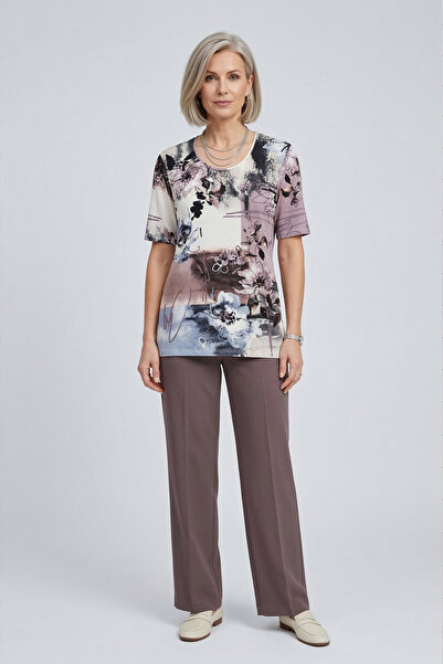 YXL COLLECTION Tricou pentru femei, mărime mare material elastic Biskiklet Ya...