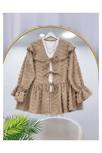 YEDİLALE Front-Tie Jacket with Tassel Details [Only the Jacket Is Included in...