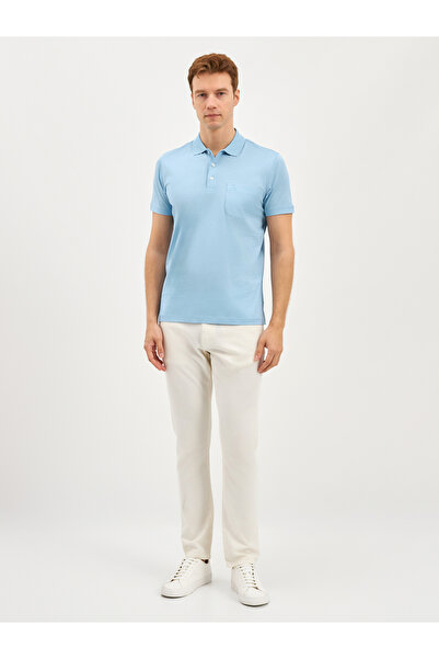 Karaca Açık Mavi T-Shirt-Polo Yaka Tişört