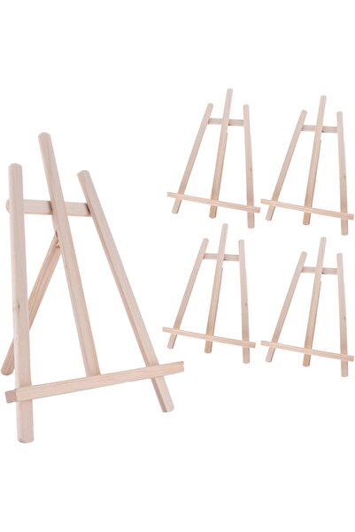 ESS 4 șevalete de masă din lemn pentru afișare, șevalete din lemn cu cadru în...