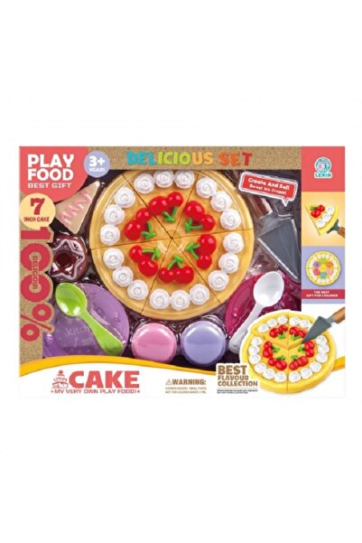 Noname Set de joaca Tort cu cirese, vesela si accesorii.