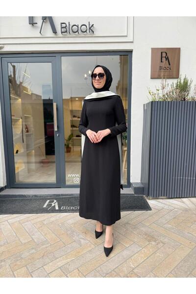 QOOQ STORE 26SS403 فستان نسائي باللون الأسود