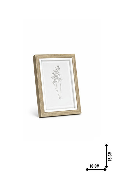 BYTA إطار ذو حافة رفيعة بني 15x10 سم