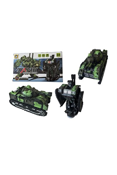 ADIRI SHOP Jucărie interactivă - Tanc militar transformabil robot, cu lumini,...