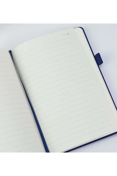 Trendmiya Bamboo Textured Notebook Navy Blue