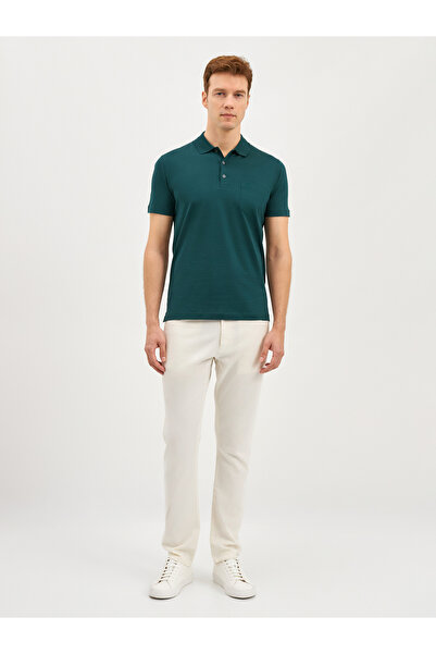 Karaca Yeşil T-Shirt-Polo Yaka Tişört