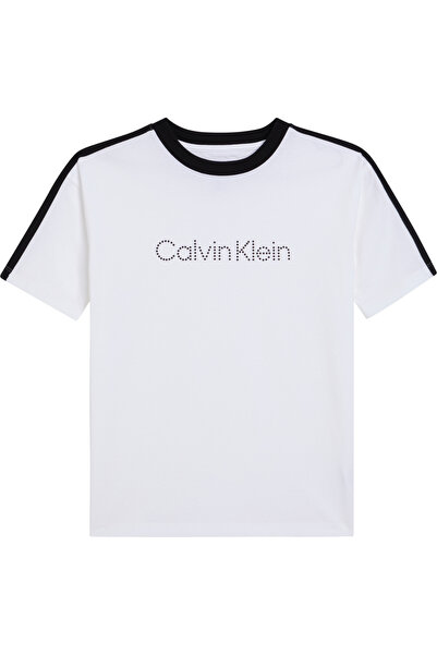 Calvin Klein Boy's Taping Ss White T-Shirt