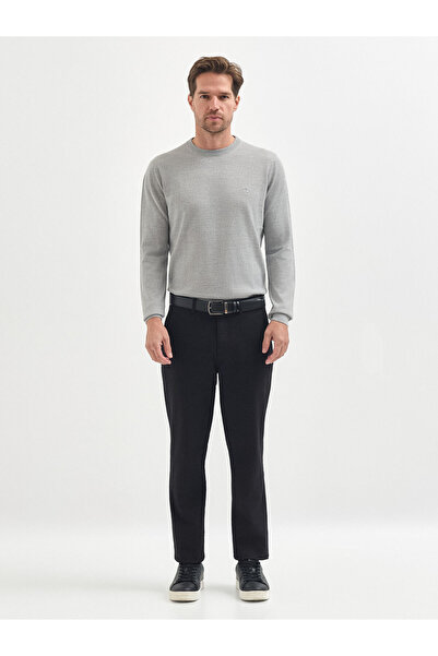 Karaca Siyah Pamuk Karışımlı Casual Pantolon