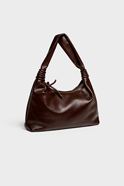 Çantacımstore Women's Regular Baguette Bag Brown