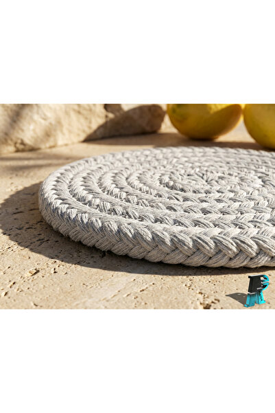 Siaper Σετ 6 βαμβακερών σουβέρ, μινιμαλιστικό σχέδιο, 11 εκ. – Ανοιχτό Γκρι