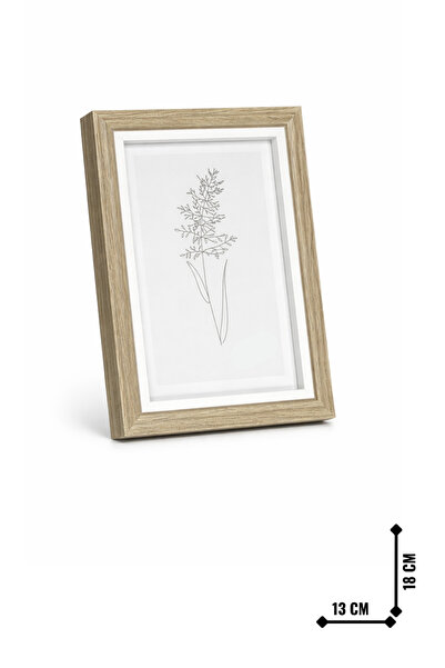 BYTA إطار ذو حافة رفيعة بني 13x18 سم