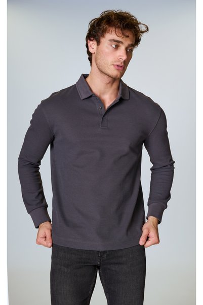 Twister Jeans ESW 2953 Polo Yaka Dokulu Kumaş Erkek Sweat