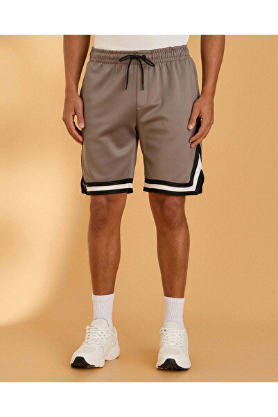 REDTAG Men Grey Sports Shorts