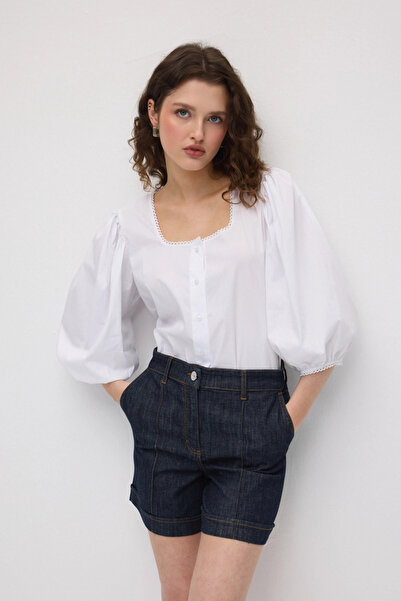 Gusto Denim Shorts - Navy Blue