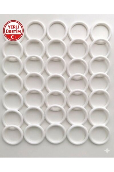 DUCK HOBY 25 Adet Lif Halkası Plastik Halka 4 Cm