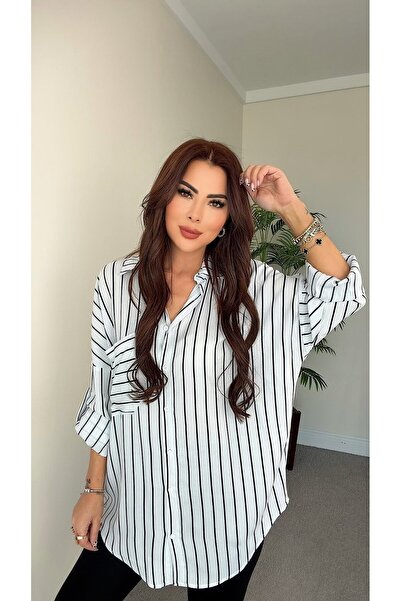 DİDEM GÜLTAKTI Kenyon Women's Oversized White Shirt