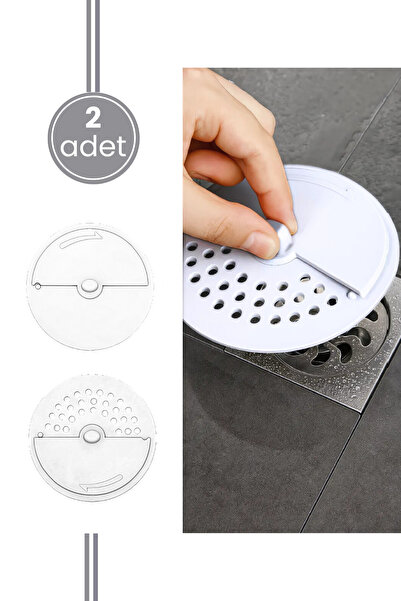 Flora 2 Adet Lavabo Süzgeci, Çevirmeli Kapak Koku Önleyici Mutfak Banyo Küvet...