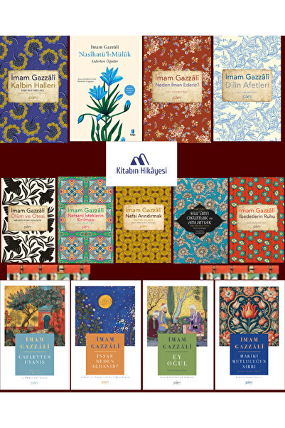 Sufi Kitap İmam Gazzali KİTALIĞI(13kitap) Gafletten Uyanış, Nasihatü'l-Mülük,...