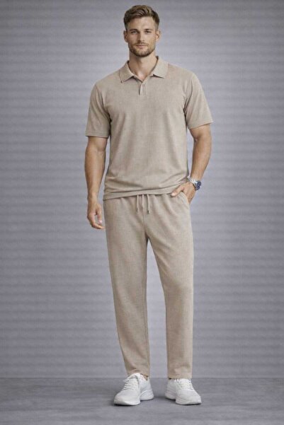 BRLKN Men's Patched Ottoman Tracksuit Top and Bottom Set