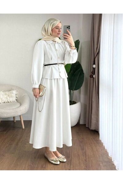 ZARA KREP YENİ SEZON ETEKLİ TAKIM