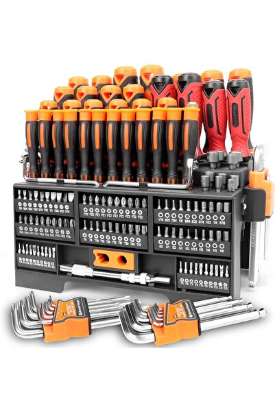 EXL مجموعة أدوات أمارتيسان المكونة من 146 قطعة من مفكات البراغي المغناطيسية